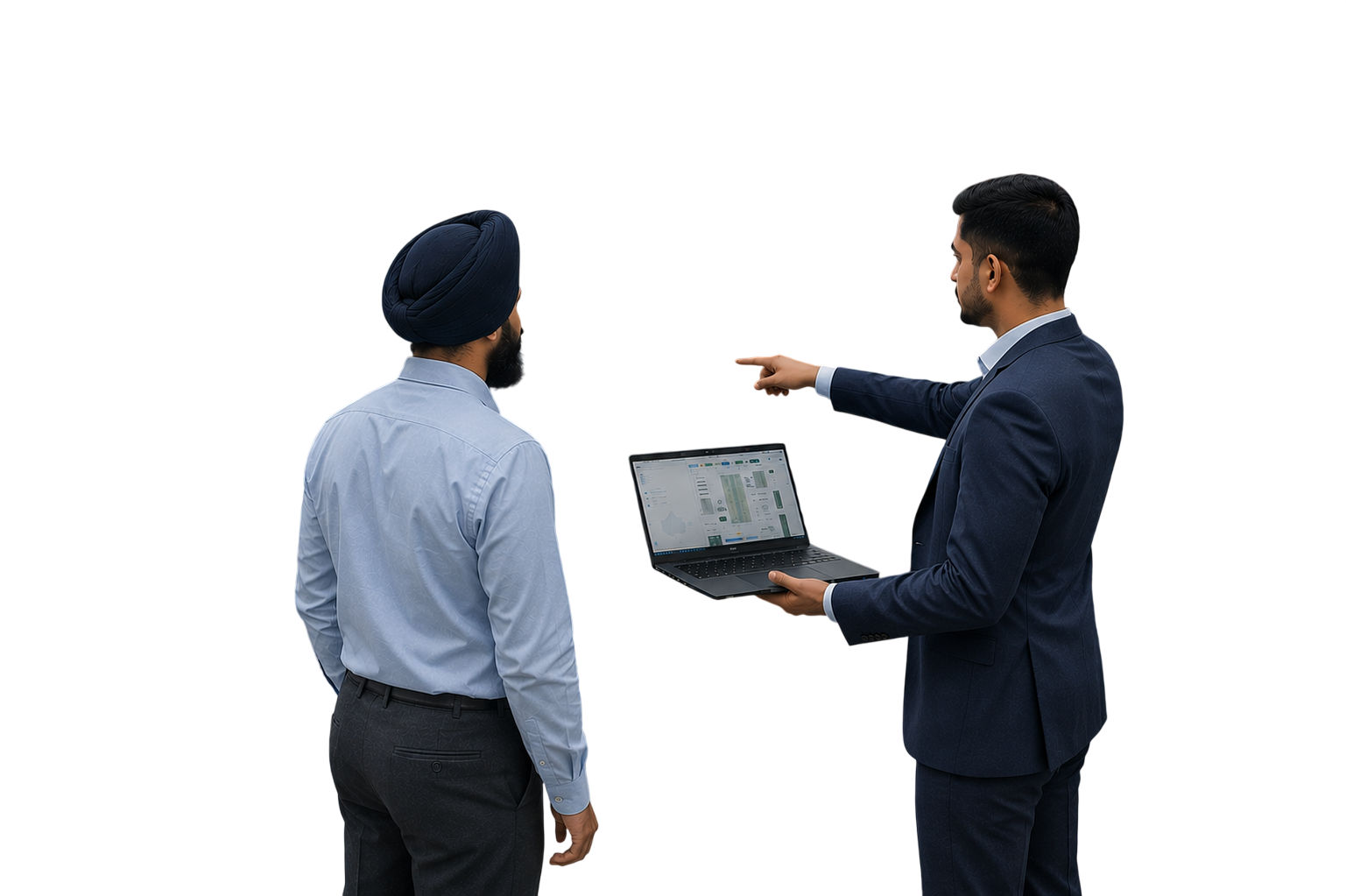Danish Devgan reviewing an industrial system